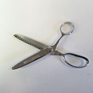 Vintage Wiss Chrome Zig Zag Pinking Sheers Sewing Scissors